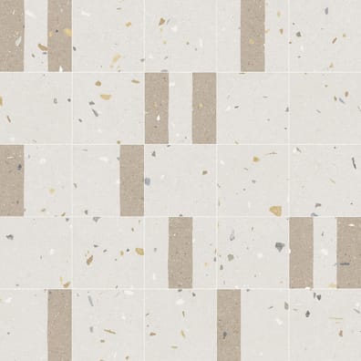 Carrelage effet terrazzo COMINO GRANOLA AVELLANA - 20X20 - 1 m²