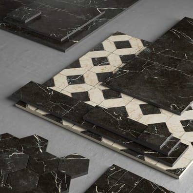 Carrelage effet marbre MEDICI DOMUS AUREA NERO 60x60 cm