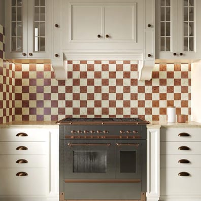 Carrelage effet marbre MEDICI ROSSO VERONA RETT 10x10 cm