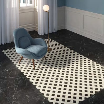 Carrelage effet marbre MEDICI DOMUS AUREA NERO 60x60 cm