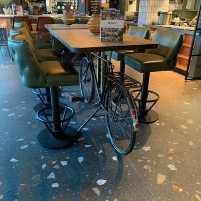 Carreau style terrazzo STRACCIATELLA-R GRAFITO 80 x80 cm - R10