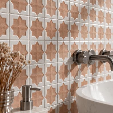 Carrelage tradition TETUAN COTTO WHITE 31X56 - 1.21 m²