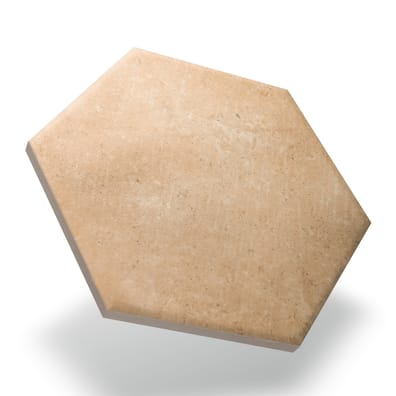 Carrelage Grès Cérame Effet Terre Cuite Hexagonal CALLOT HEX TERRA Mat R10 15x17,3 cm Intérieur Extérieur