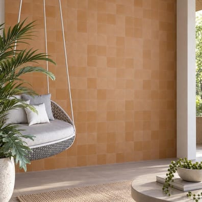 Carrelage imitation terre cuite SIOUX AMBAR 15x15 cm Rectifié - 1m²