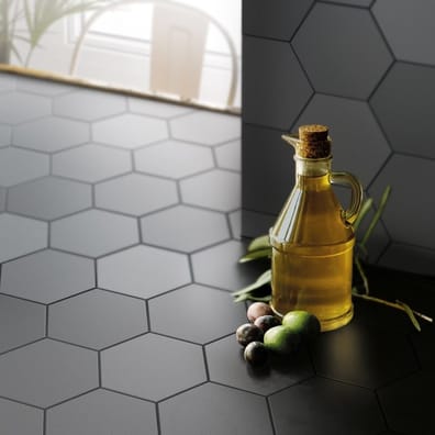 Carrelage hexagonal gris KROMATIKA GREY R10 - 11.6x10.1 cm - 26473 - 0.43 m²