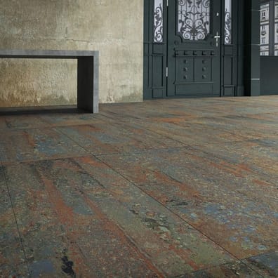 Carrelage  effet industriel RUST GREEN NATUREL 60x60 - Rectifié - 1.42m²