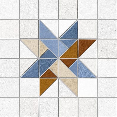Carrelage décoration quadrillé 20x20 cm ABILENE Rectifié - 1m²