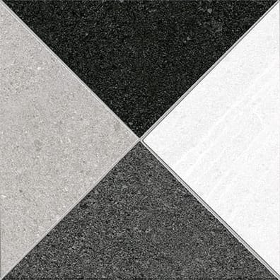 Carrelage imitation ciment 15x15 cm SCRANTON ANTHRACITE Rectifié - 1m²