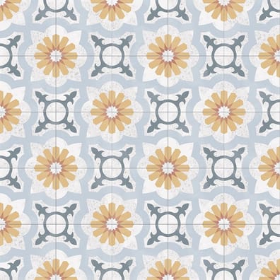 Carrelage décoré coloré 20x20 cm STRACCIATELLA ARMOISIN - 1m²