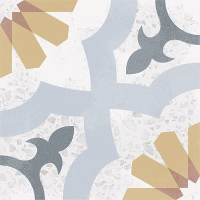 Carrelage décoré coloré 20x20 cm STRACCIATELLA ARMOISIN - 1m²