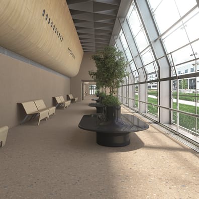 Carrelage grand format aspect terrazzo JACEE NUEZ NUEZ   80X80- 1,28 m²