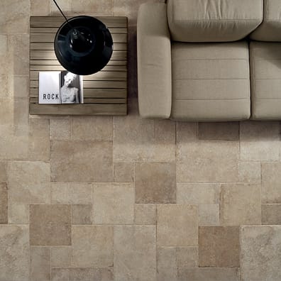 Carrelage grès cérame plusieurs tailles effet pierre Anti dérapant COSTE TAUPE ANTISLIP  - 0,75m²