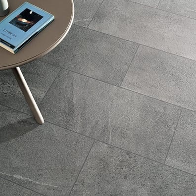 Carrelage brillant grès cérame rectifié imitation pierre de Burlington BUNBURY DARK 60X120 - 1,44m²