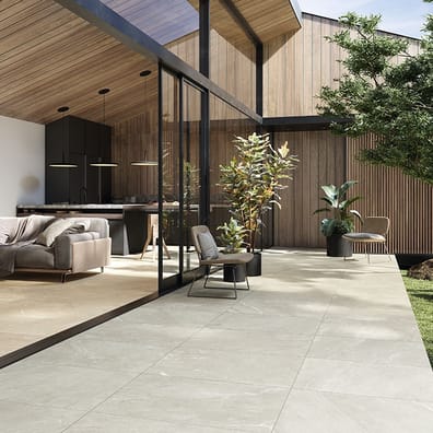 Carrelage anti dérapant en grès cérame effet pierre CAIRNS BEIGE ANTISLIP 60X120 - 1,44m²