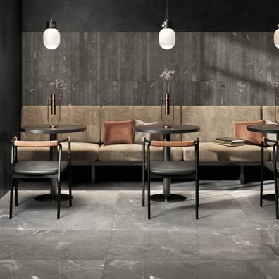 Carrelage grès cérame effet pierre MOUNT GRIGIO SCURO 30X60 - 1,08m²