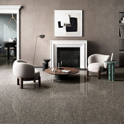 Carrelage grès cérame effet pierre ALBURY GRAPHITE 75X149,7 - 1,12m²