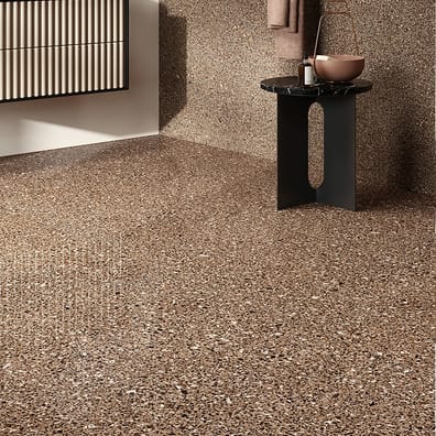 Carrelage grès cérame effet pierre ALBURY BROWN 75X75 - 1,12m²