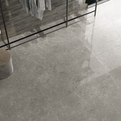 Carrelage grès cérame effet pierre LAROCHE LIGHT GREY ANTISLIP 60X120 - 1,44m²