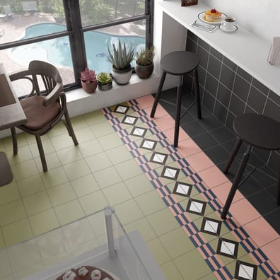 Carrelage aspect ciment BORBOREMA MARK COLD 20X20- 1 M²