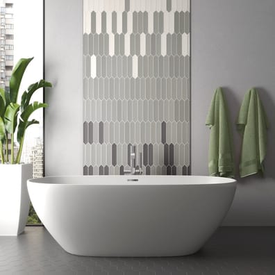 Faience navette LOMA GRAY 5X25- 0,5 M²