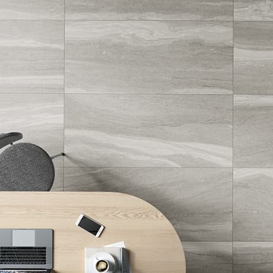 Carrelage grès cérame effet pierre DALLON LIGHT GREY 30X60 - 1,08m²