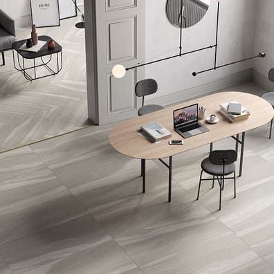 Carrelage grès cérame effet pierre DALLON LIGHT GREY 45X90 - 1,21m²