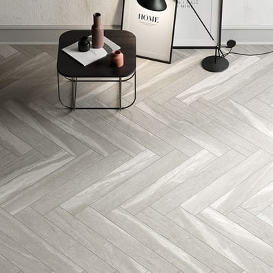 Carrelage grès cérame effet pierre DALLON LIGHT GREY 22,5X90 - 1,21m²