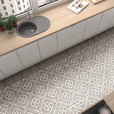 Carrelage style ciment 20x20 cm ART NOUVEAU INSPIRE GREY 24415 - 1m²