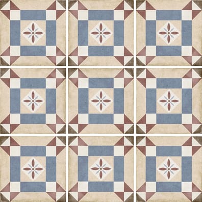 Carrelage style ciment 20x20 cm ART NOUVEAU LYS COLOUR 24399 - 1m²
