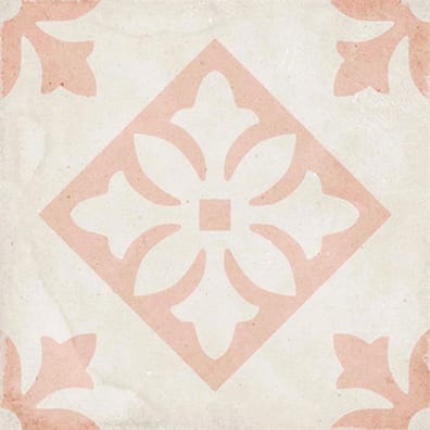 Carrelage style ciment décor rose 20x20 cm ART NOUVEAU PADUA PINK 24407 - 1m²