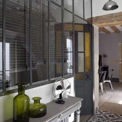 Carreaux de ciment véritables Carreau de ciment décor géométrique gris taupe 20x20 cm ref1150-5 - 0.48m² - As de Carreaux