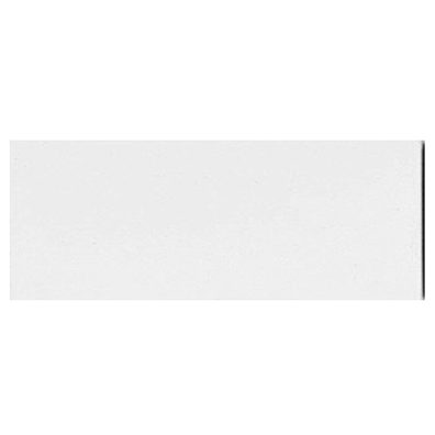Plinthe de carreau de ciment véritable unie BLANC NEIGE 10x20 cm