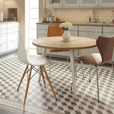 Carrelage piscine créative Carrelage imitation ciment cube gris blanc 20x20 cm CAPRICE PROVENCE 20938 - 1m² - As de Carreaux