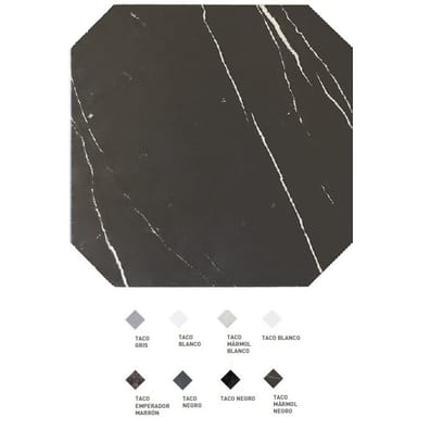 Carrelage marbre noir avec veines blanches élégantes, taille 20x20 cm
