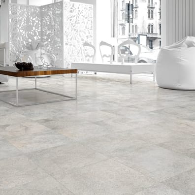 Carrelage imitation ciment 30x30 cm RIBADEO Blanco anti-dérapant R10 - 1.17m²