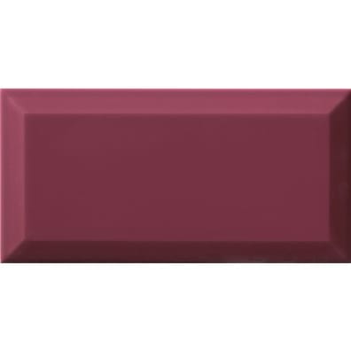 Carreaux métro Carrelage Métro biseauté Malva amarante brillant 10x20 cm - 1m² - As de Carreaux