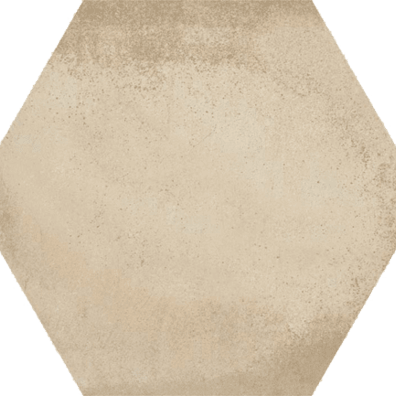 Tomettes, hexagones Carrelage hexagonal tomette décor crème 23x26.6cm BAMPTON BEIGE - 0.50m² - As de Carreaux