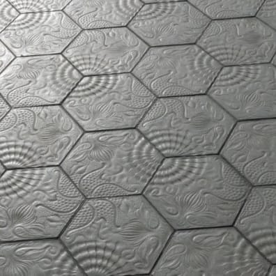 Pavé Gaudi hexagonal de Barcelone 14.4x25 cm ép. 3 cm