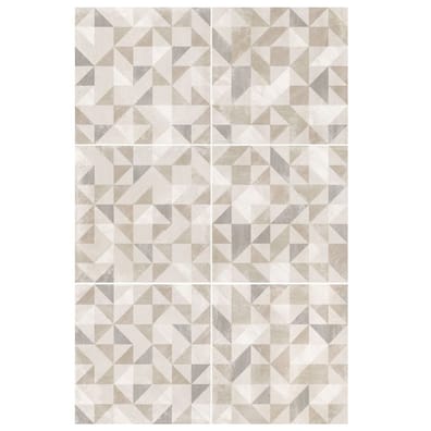 Carreaux de ciment imitation Carrelage imitation ciment décor beige 20x20cm URBAN FOREST NATURAL 23614 - 1m² - As de Carreaux