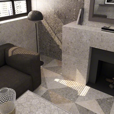Carrelage style terrazzo CEPPO DI GRE CEMENTO 60x60 cm - R09