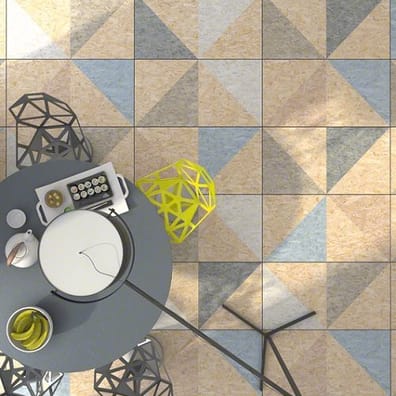 Carrelage imitation parquet Carrelage rectifié imitation OSB bois aggloméré TELEGU-R Natural Multicolor 59.3X119.3 cm - 1.42 m² 