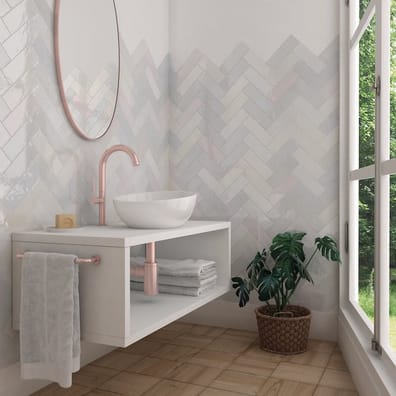Faïence effet zellige RIVIERA MELANGE 6.5x20 cm - 25864