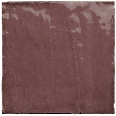 Faïence effet zellige RIVIERA JUNEBERRY 13.2x13.2 cm - 25858