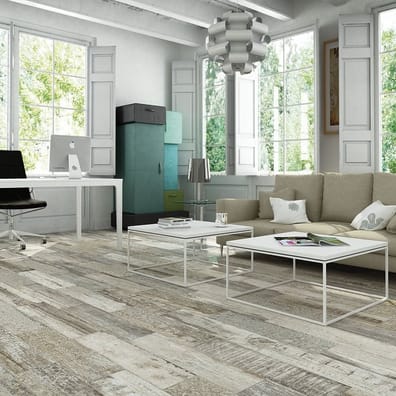 Imitation bois antidérapant Carrelage extérieur effet vieilli ORIGEN MIEL R12 - 20.2x66.2CM - 1.20 m² - As de Carreaux