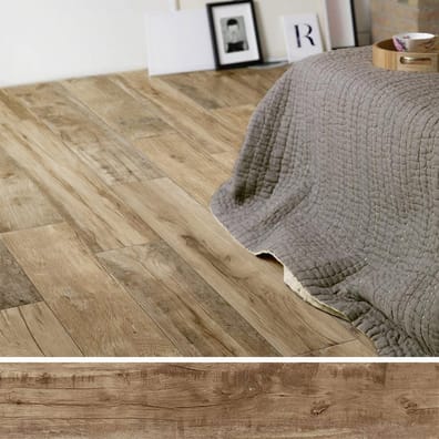 Carrelage imitation parquet Carreau imitation bois 20x120 cm WOODMANIA Caramel - 0.96 m² - As de Carreaux