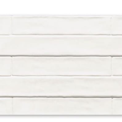 Zellige blanc légèrement nuancé carrelage rectangulaire 5X25