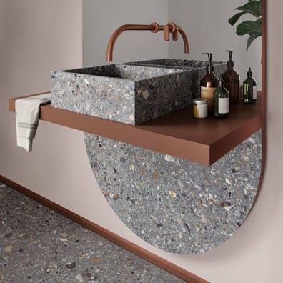 Carrelage aspect terrazzo DRAKKEN DARK 60X120 - 1,44 m²