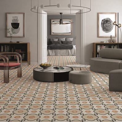 Carrelage imitation ciment et terrazzo NINOV GRIM MULTICOLOR 20X20  - 0,96 m²