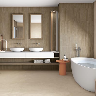 Carrelage aspect béton SPA RECTIFIE BEIGE 60X120  - 1 m²