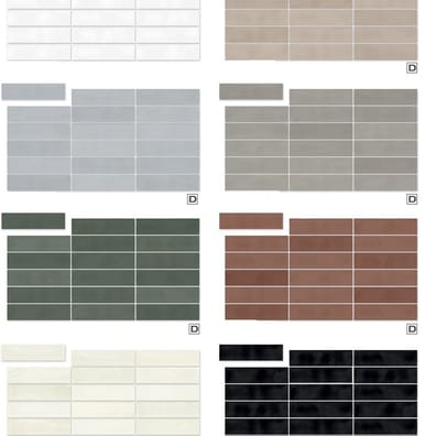 Faience esprit zellige JADOI TEJA 8X31,5  - 0,63 m²
